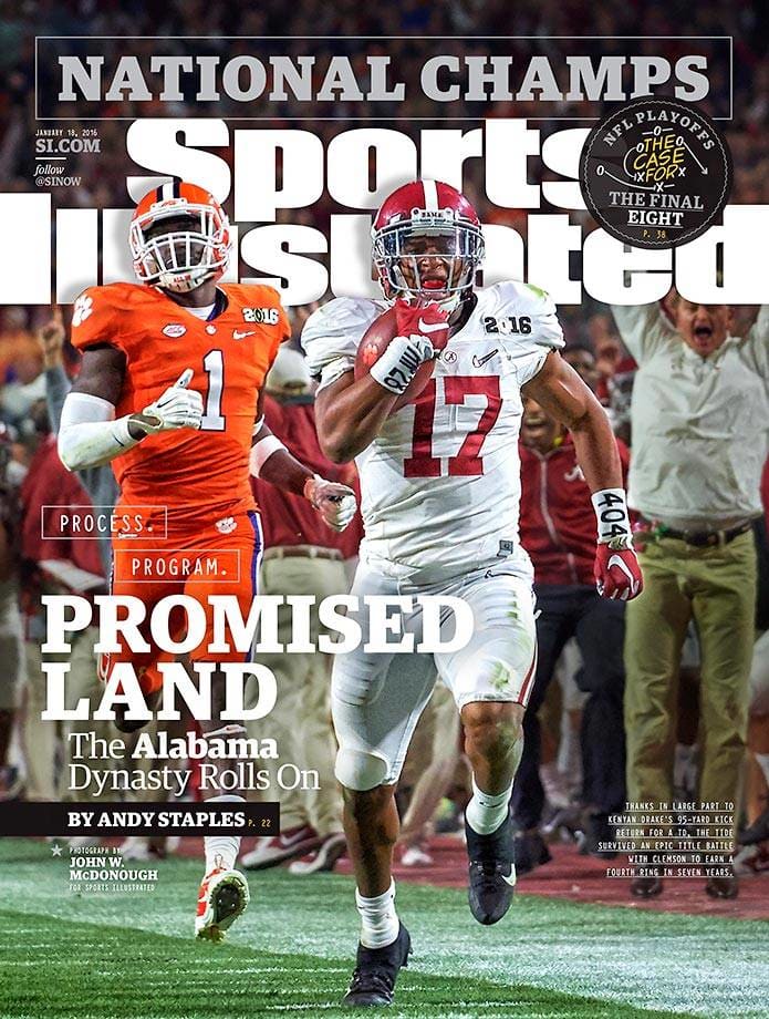 Sports Illustrated cover Kenyan Drake, January 18, 2016